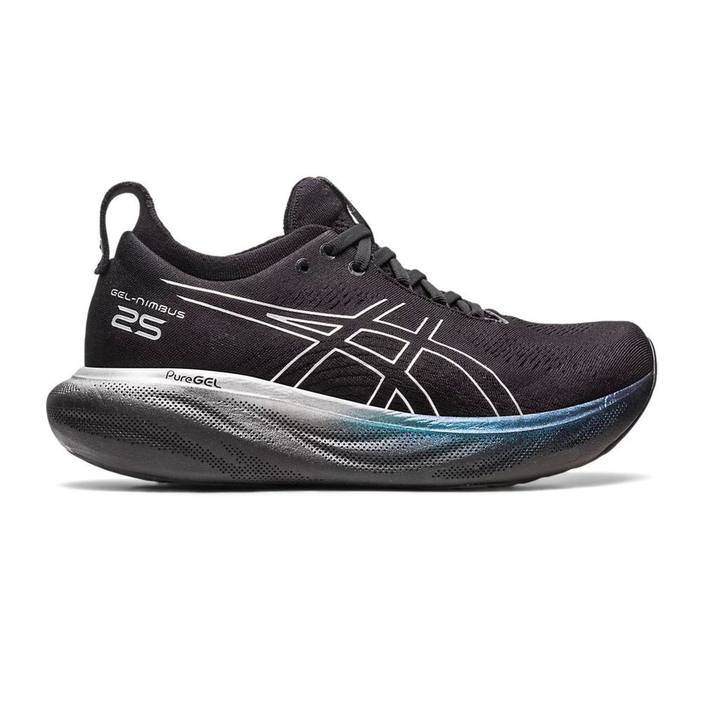 Asics Gel-nimbus 25 Platinum [1012B435-001] 女慢跑鞋頂級白金款黑銀