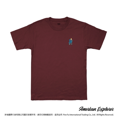 American Explorer 美國探險家 印花T恤(客製商品無法退換) 圓領 美國棉 T-Shirt 獨家設計款 棉質 短袖 -噴火龍