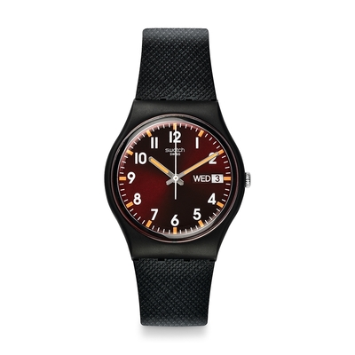 Swatch Gent 原創系列手錶 SIR RED (34mm) 男錶 女錶 手錶 瑞士錶 錶