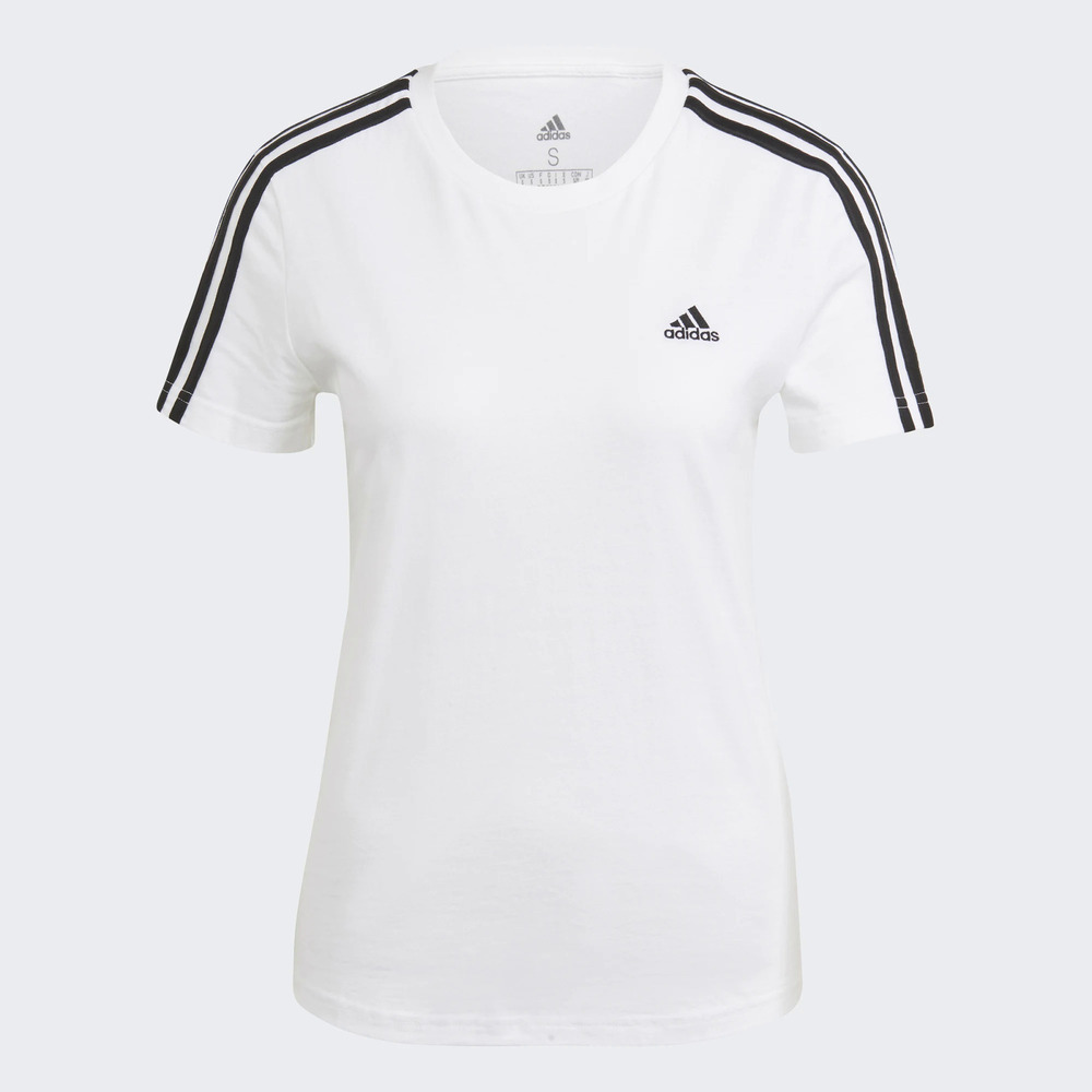 Adidas W 3s T [GL0783] 女 短袖 上衣 T恤 運動 訓練 修身 棉質 愛迪達 白