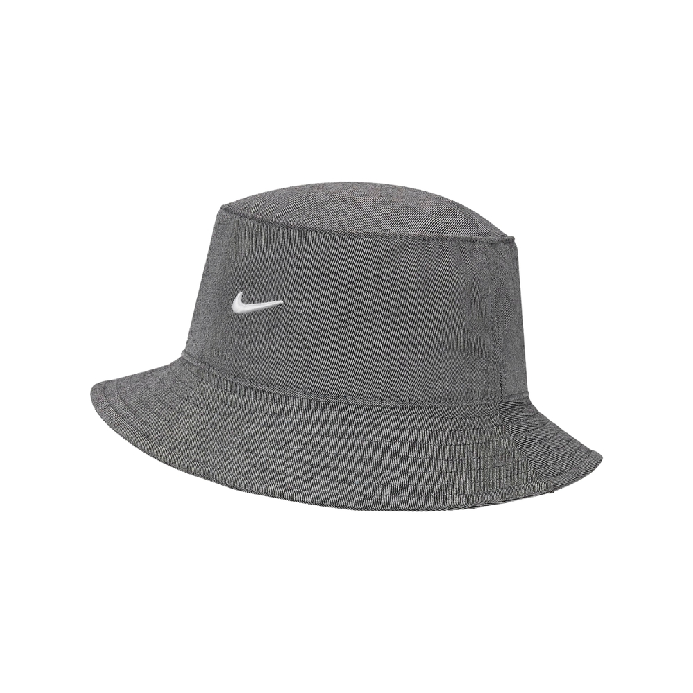 Nike 漁夫帽 NSW Bucket Hat 男女款 經典灰 帆布 遮陽 休閒 帽子 DV5635-010