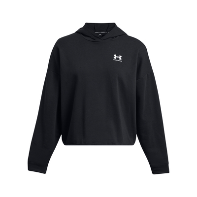 【UNDER ARMOUR】女 Rival Terry OS 長袖帽T_1382736-001