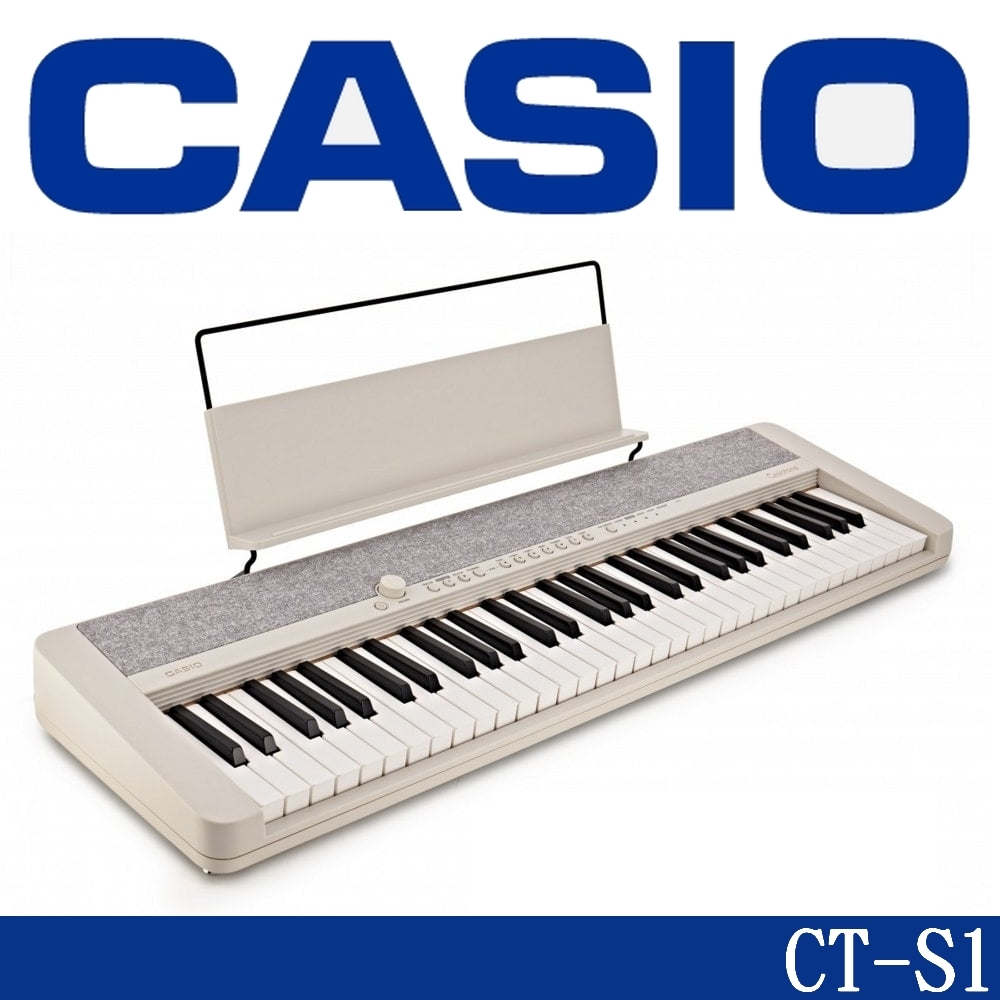 『CASIO 卡西歐』時尚風標準61鍵電子琴 白色款 / 贈譜燈 公司貨