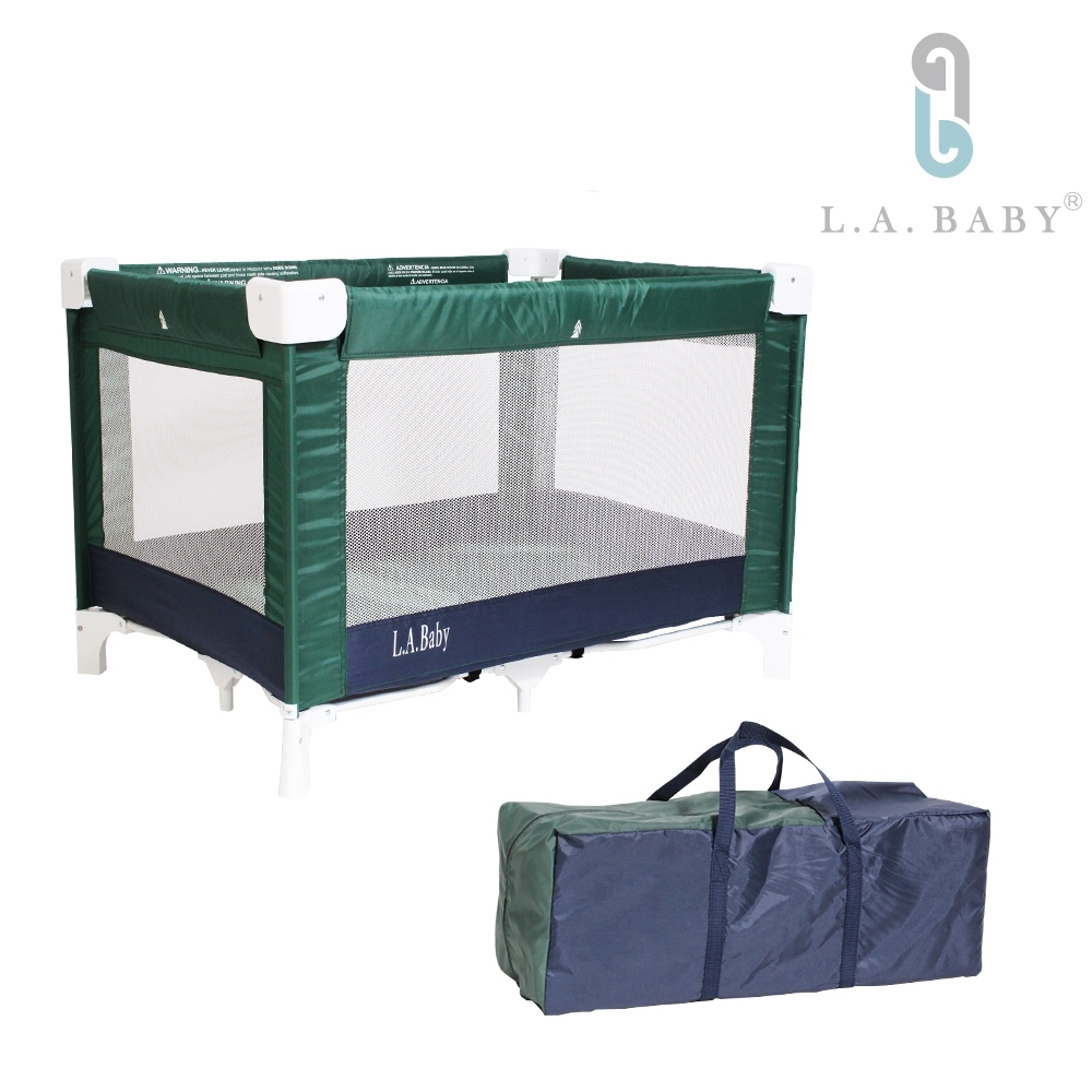L.A. Baby  攜帶式遊戲圍欄(綠色)
