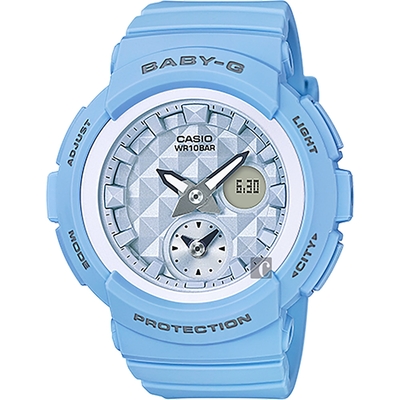 CASIO 卡西歐 Baby-G 愛旅行雙顯錶 迎春好禮-藍/48mm BGA-190BE-2A