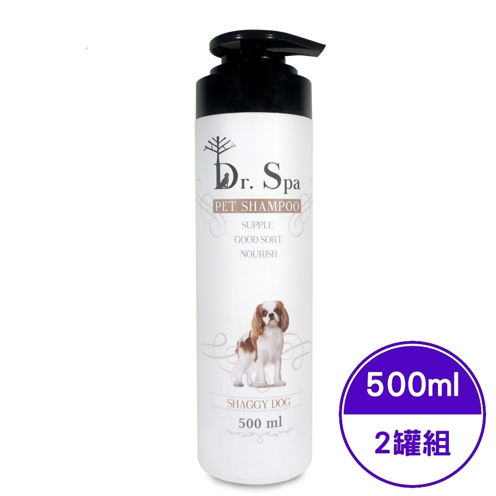 Dr. Spa牛樟蛋白酵素寵物沐浴乳長毛專用(飄逸精靈)-長毛狗專用 500ml (2罐組)