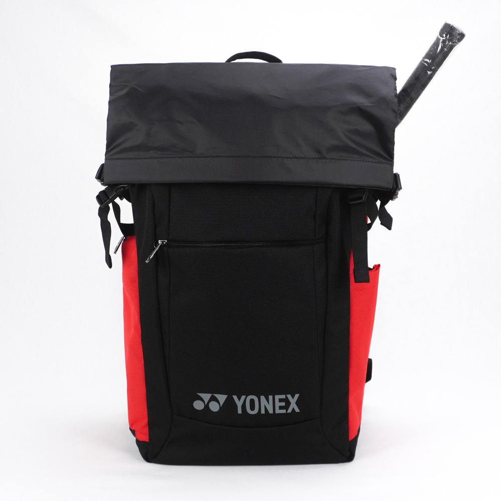 Yonex Active T [BA82212TEX187] 羽拍袋 後背包 運動 訓練 比賽 大容量 防水蓋 黑紅