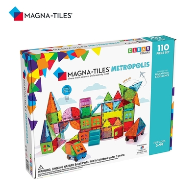 Magna-Tiles都市磁力積木110片