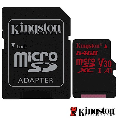 Kingston 金士頓 64G U3 microSDXC V30 A1 記憶卡 SDCR