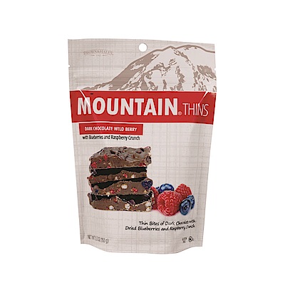 Mountain Thins 薄片綜合莓夾餡脆米黑巧克力(150g)
