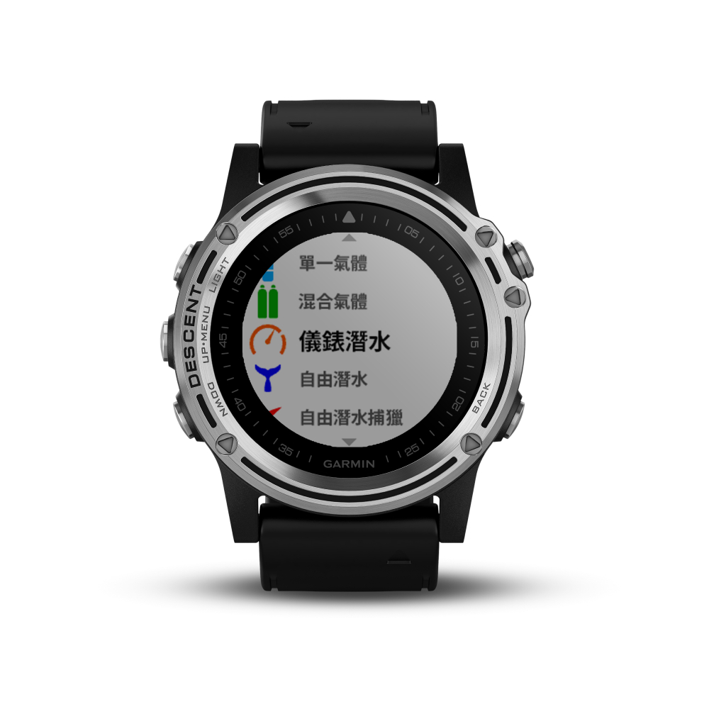 GARMIN Descent MK1 GPS潛水電腦錶-炫銀款(黑色錶帶) | 智慧手錶