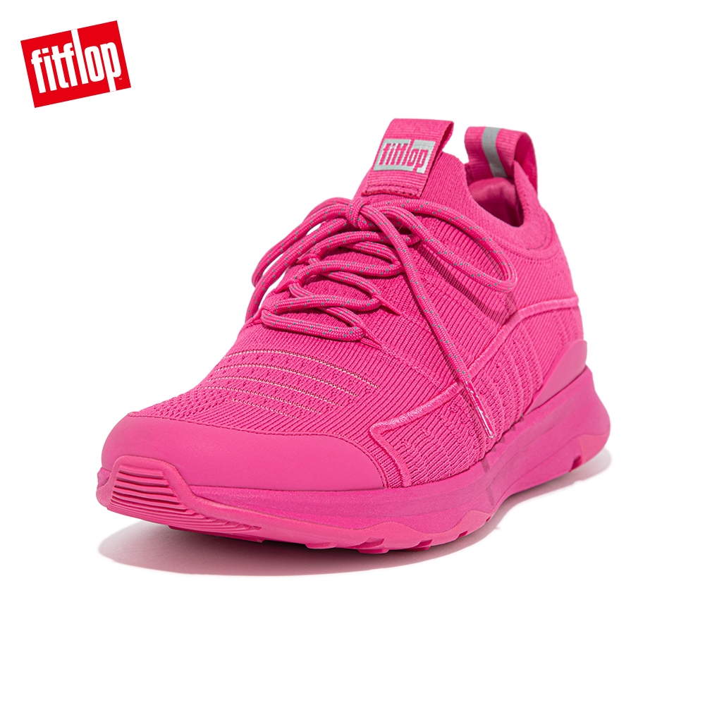 【FitFlop】VITAMIN FF KNIT SPORTS TRAINERS 全新繫帶運動休閒鞋-女(紫紅色) product image 1