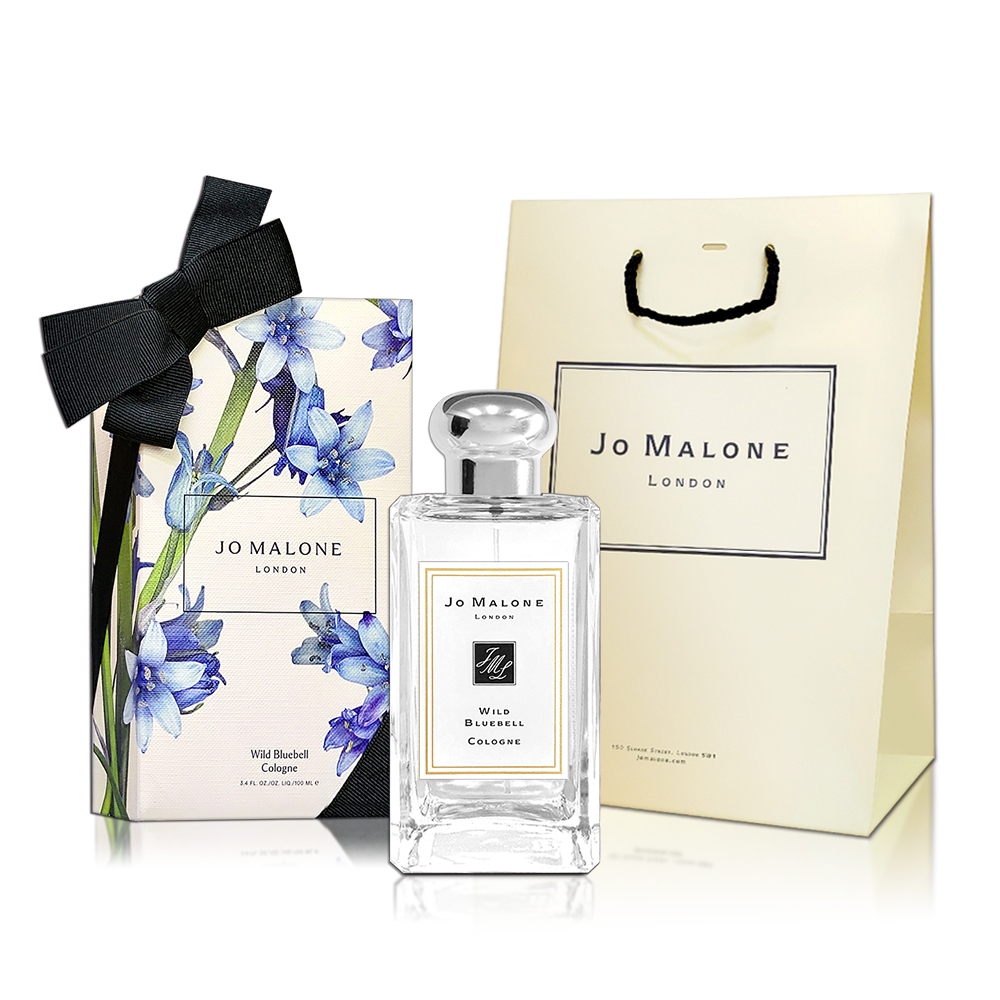 Jo Malone Wild Bluebell 藍風鈴古龍水 100ML-手繪花盒限量版-附原廠提袋