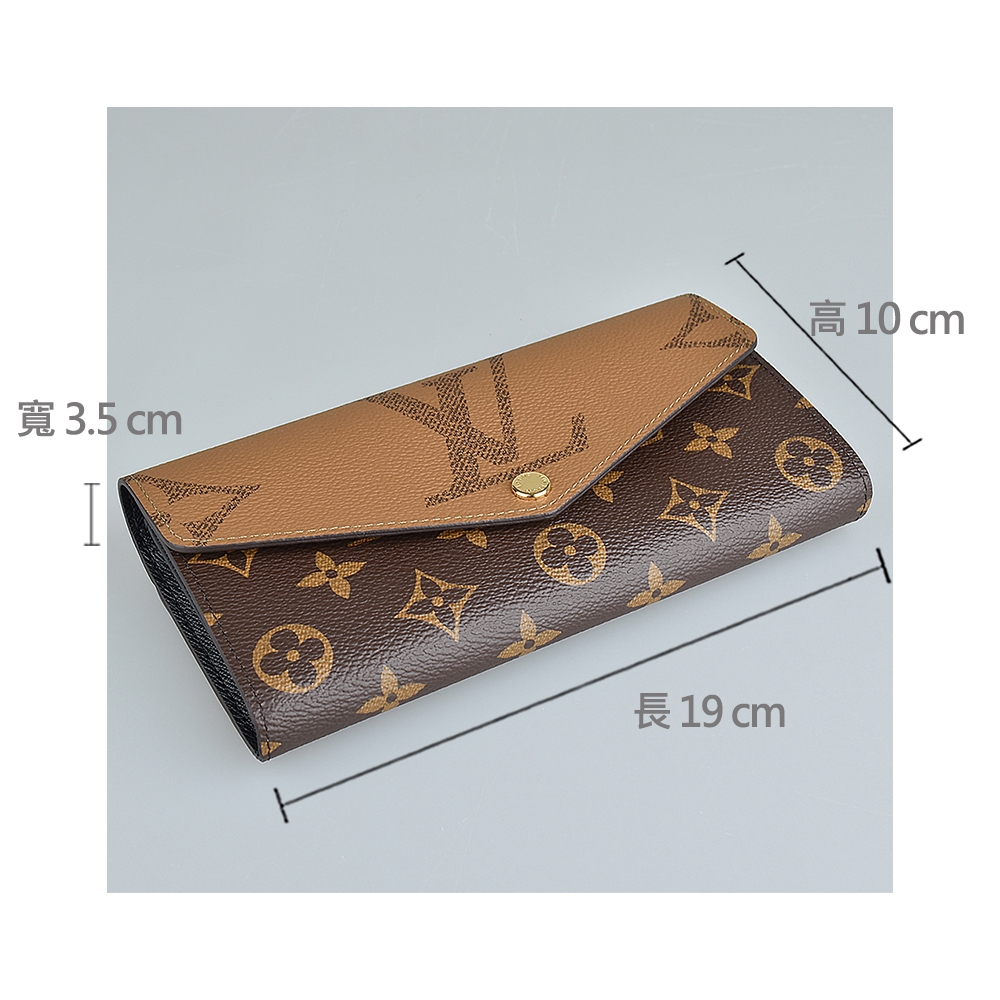 M80726 Louis Vuitton Monogram Reverse Sarah Wallet