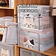 Londee 貓咪PVC透明折疊收納箱 折疊衣櫥收納盒 衣物整理防塵置物袋 66L product thumbnail 1