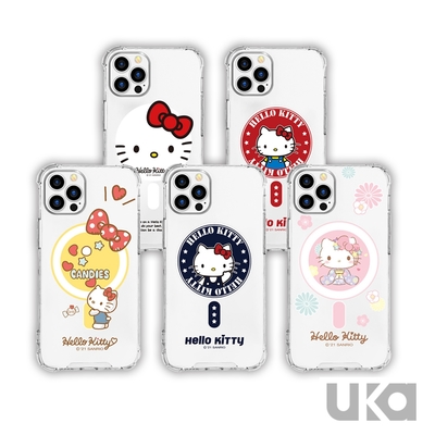 UKA 優加 iPhone 13 Pro Max (6.7吋) 三麗鷗Kitty系列透明磁吸保護殼-5款
