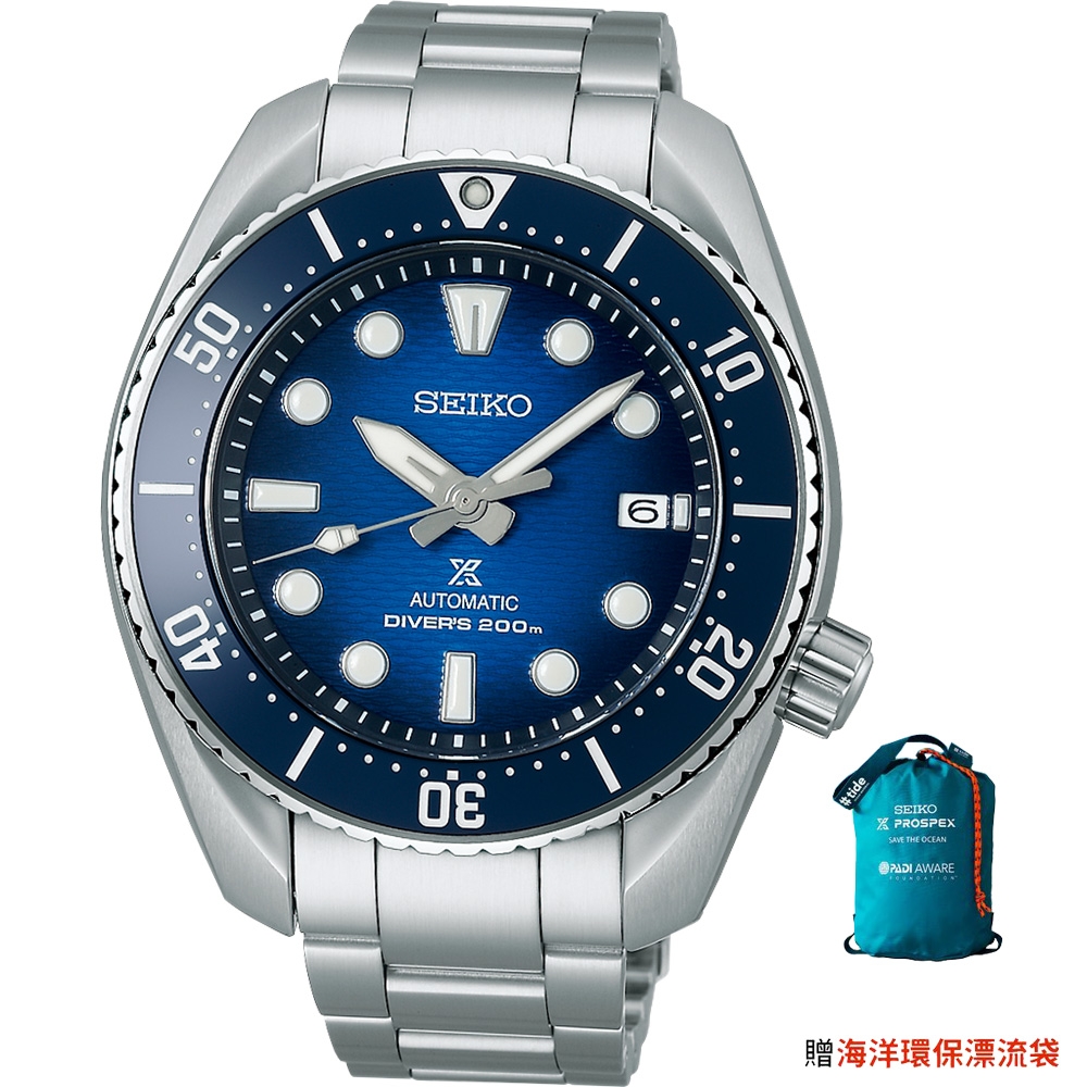 【黑標款】SEIKO 精工 Prospex系列 SUMO殼型潛水機械錶(6R35-02C0B/SPB321J1)