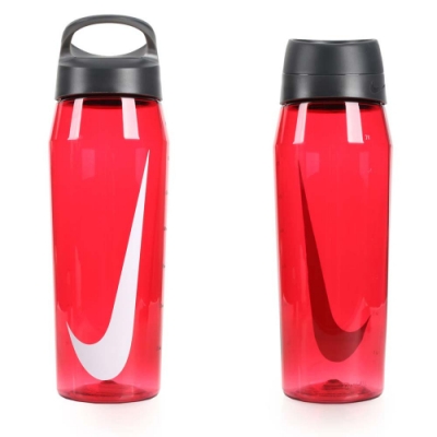 NIKE 基礎水壺32OZ-無吸管 慢跑 自行車 登山 紅白