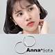 AnnaSofia 簡約細線C圈 925銀針耳針耳環(銀系) product thumbnail 1