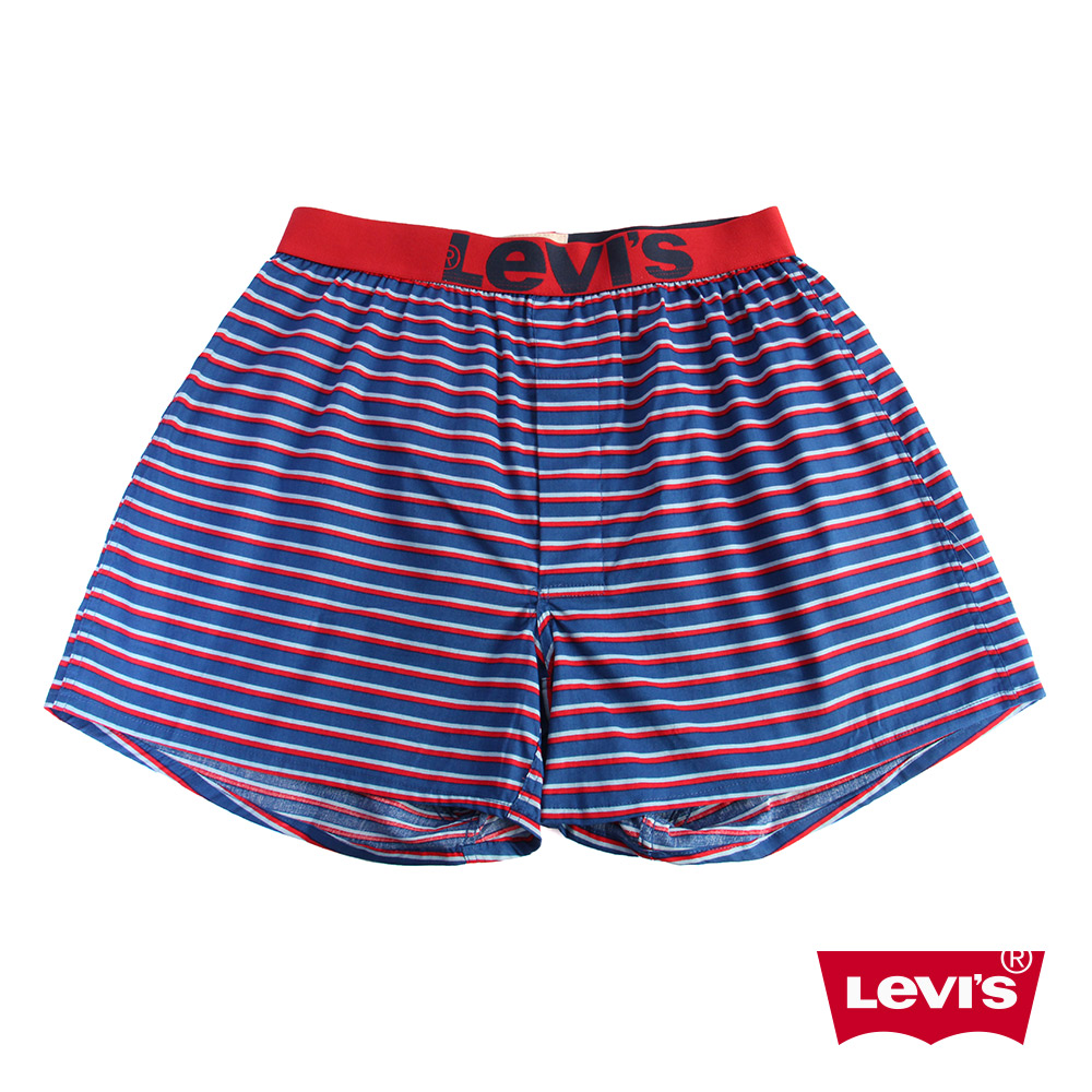 Levis 四角褲Boxer 寬鬆舒適 紅藍條紋