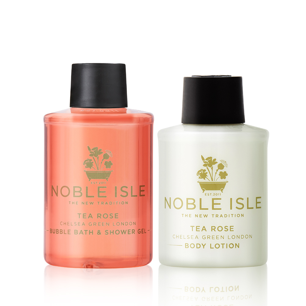 NOBLE ISLE 茶玫瑰旅行組(茶玫瑰沐浴膠75ML+茶玫瑰身體乳50ML)