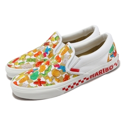 Vans x Haribo 休閒鞋 Classic Slip-On 男鞋 女鞋 白 糖果 棋盤格 帆布 懶人鞋 VN0A7Q5DBMB