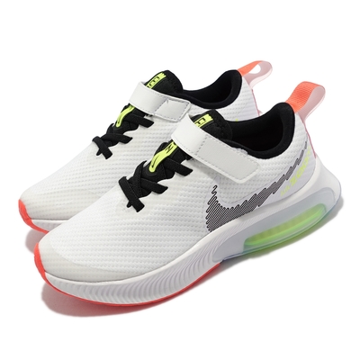 Nike 慢跑鞋 Zoom Arcadia PSV 童鞋 氣墊 避震 魔鬼氈 透氣 運動 中童 白 黑 CK0714-103