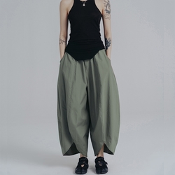 設計所在Style-不對稱褲日系個性寬鬆燈籠褲