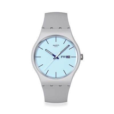 Swatch New Gent 原創系列手錶 BLUEBERRY SKY 灰色 藍面 (41mm) 男錶 女錶 瑞士錶 錶