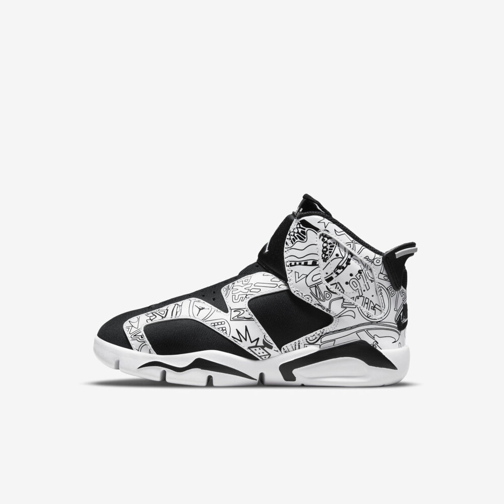 Nike Jordan 6 Retro LTL Flex SE PS [DC4103-001] 小童 球鞋 喬丹 白黑