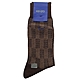 KENZO 幾何圖形格紋紳士襪-咖啡色 product thumbnail 1