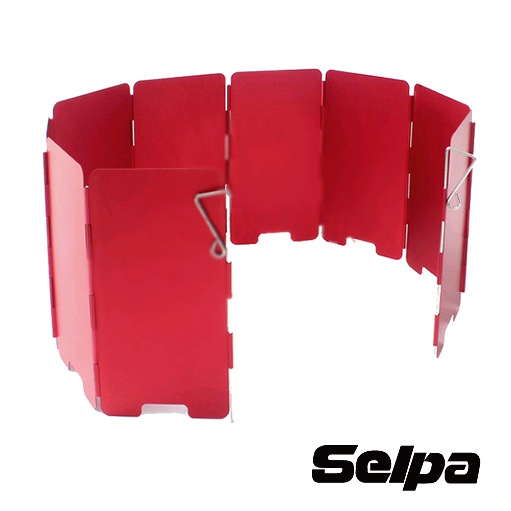 韓國SELPA 九片輕量鋁合金擋風板附收納盒 紅