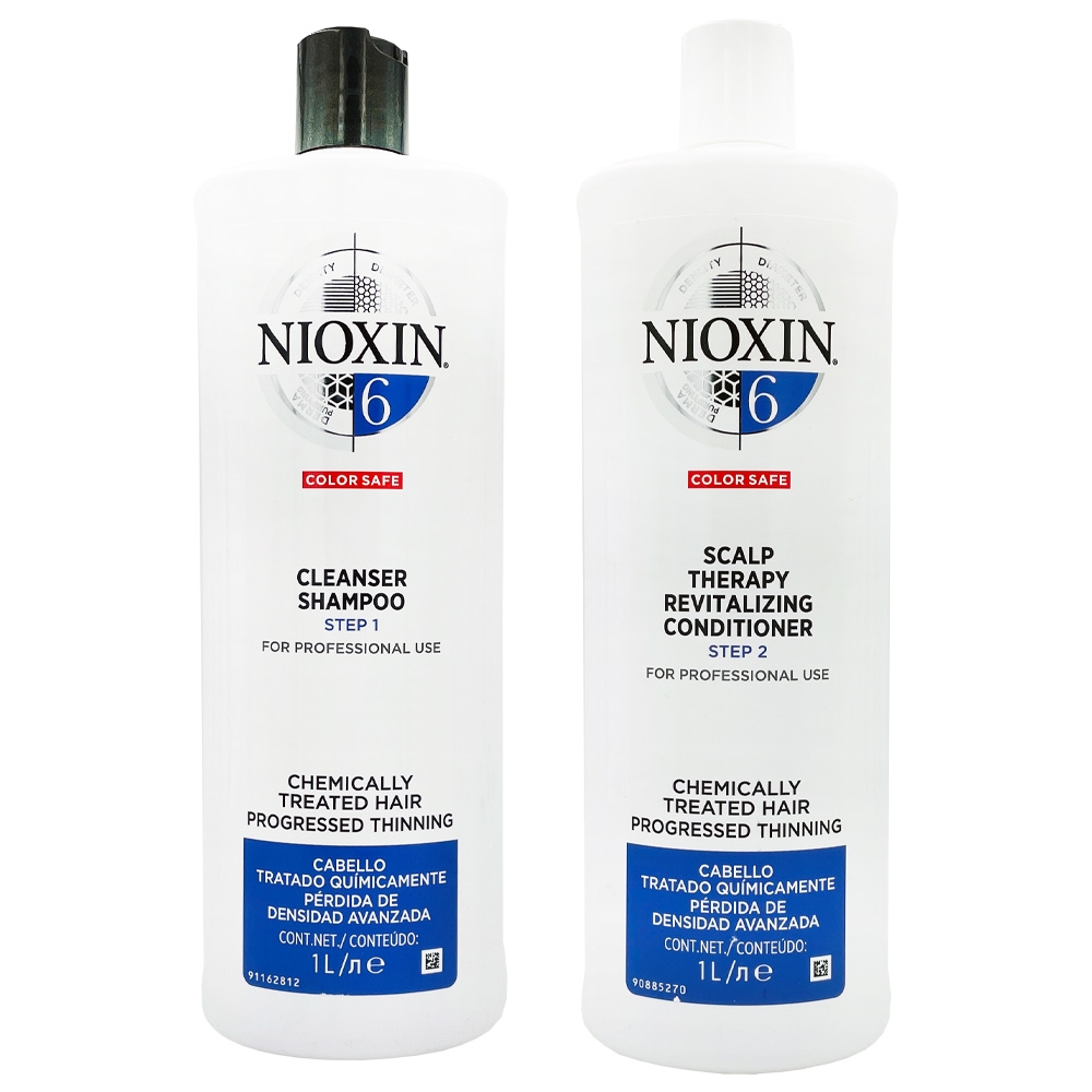 NIOXIN 耐奧森(儷康絲) 6號潔髮乳+6號甦活乳1000ML 卓冠公司貨