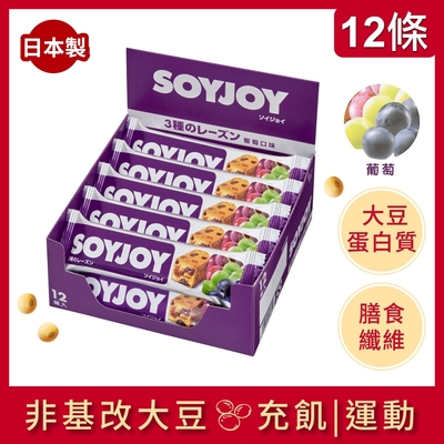 SOYJOY 大豆水果營養棒葡萄口味(30gx12條)