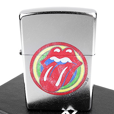 ZIPPO 美系~Rolling Stones滾石樂團-標誌圖案設計打火機