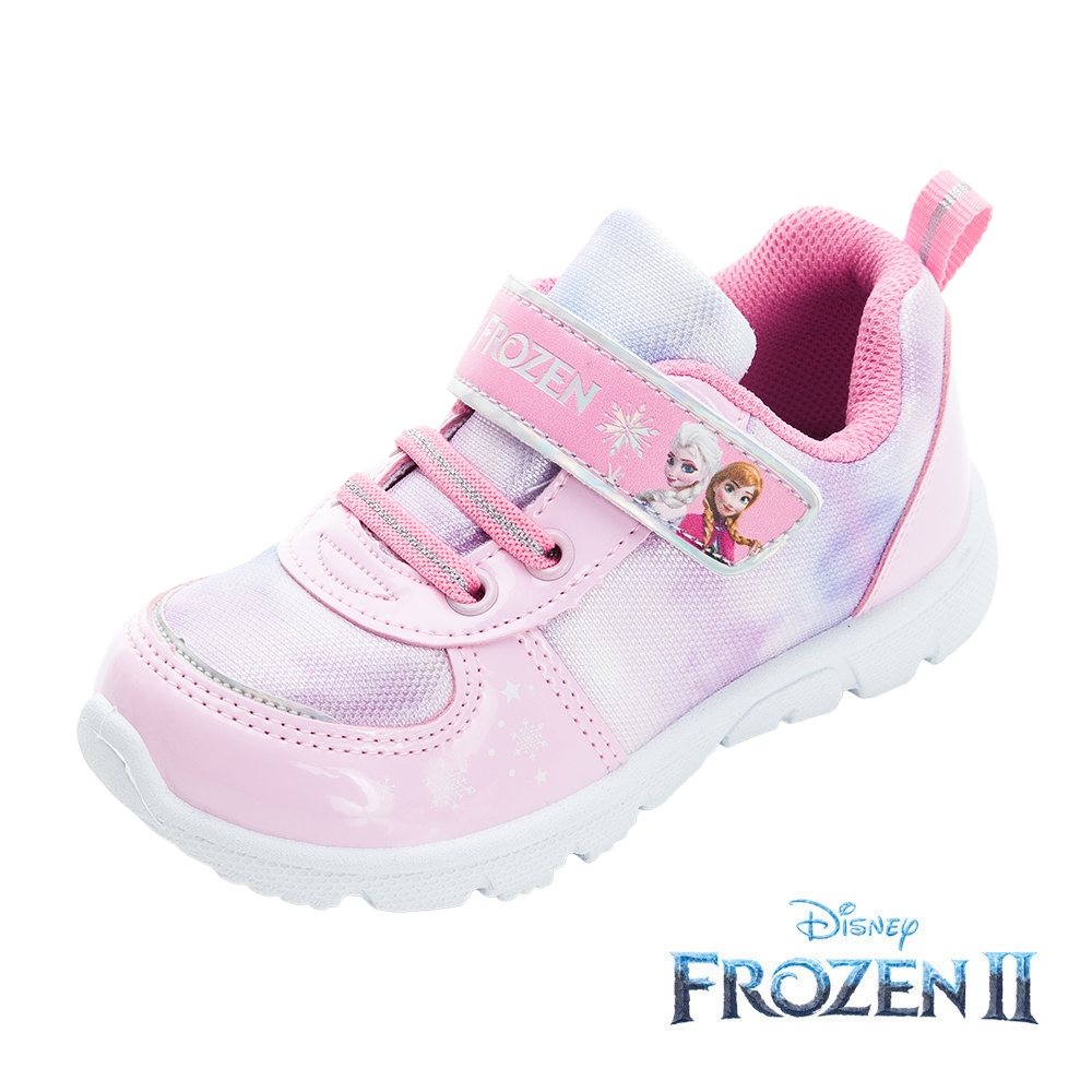 【Disney 迪士尼】正版童款 冰雪奇緣 休閒運動鞋/排汗 透氣 防臭 舒適 台灣製 粉紅(FOKB37753)