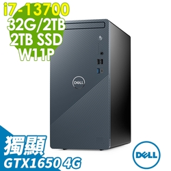 DELL 戴爾 Inspiron 3020T 商用電腦 (i7-13700/32G/2TB+2TB SSD/GTX1650-4G/ W11P)