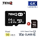 TEKQ microSD UHS-I U3 V30 A1 64G 電玩專用 記憶卡 附轉卡 product thumbnail 1