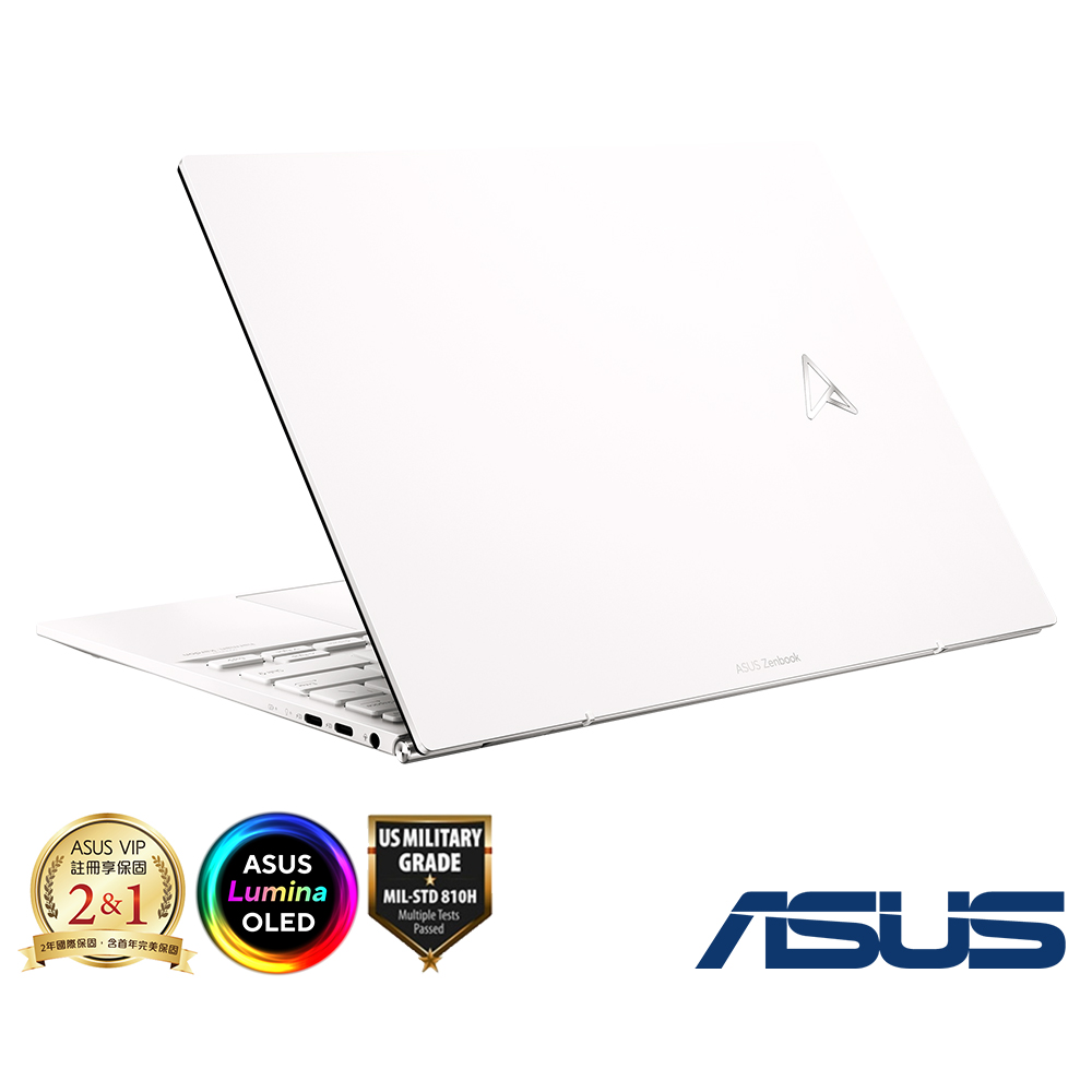 ASUS UM5302LA 13.3吋 2.8K輕薄筆電 (R7-7840U/16G/512GB/優雅白/Zenbook S 13 OLED)