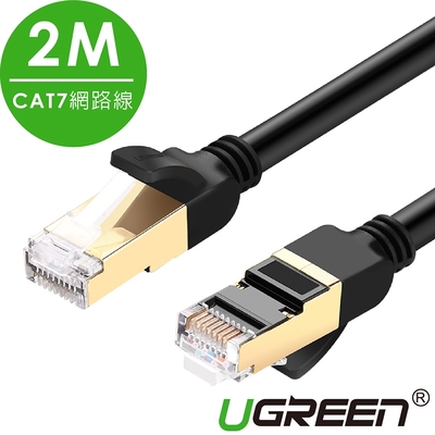 綠聯 CAT7網路線 F/FTP版 黑色 2M