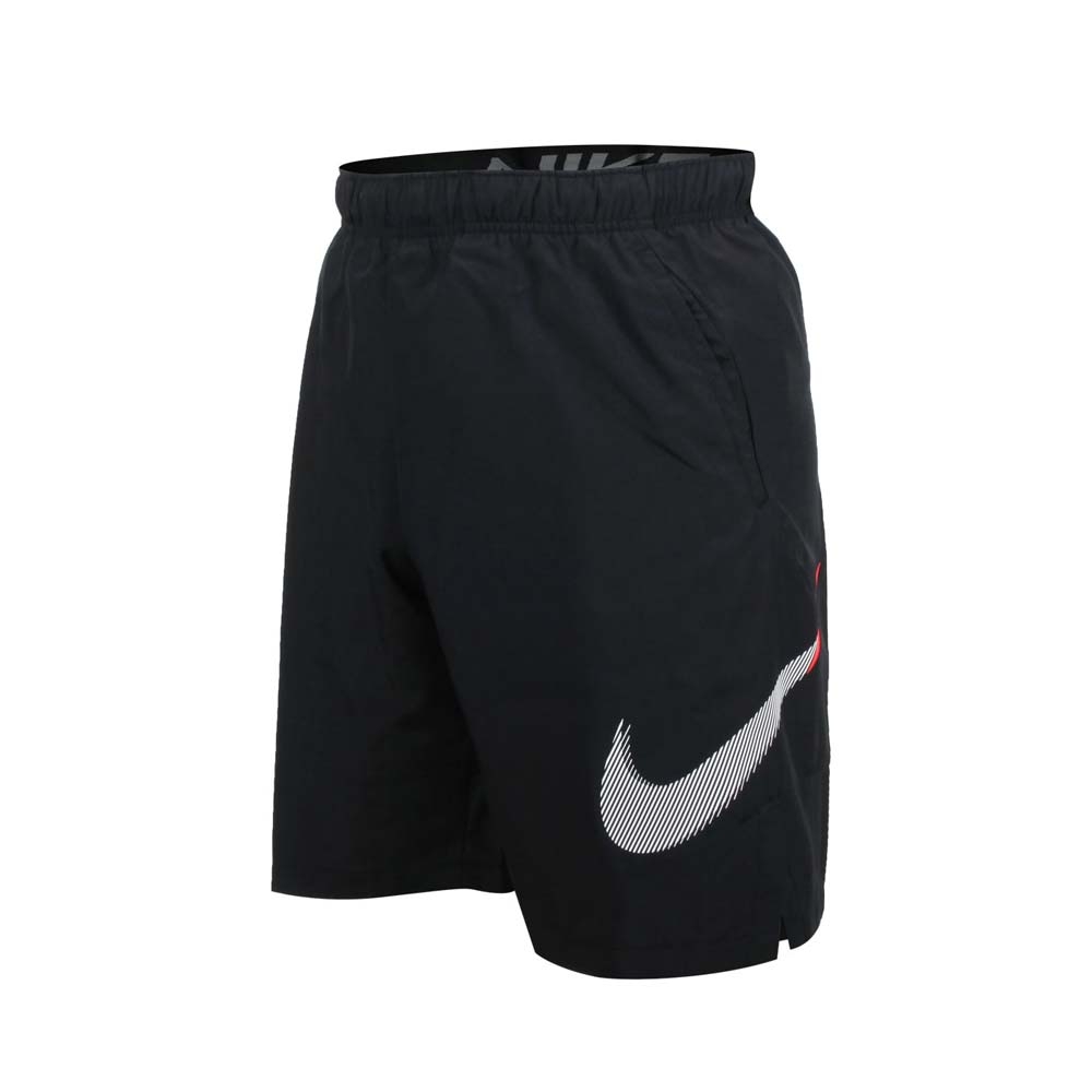 NIKE 男運動短褲-DRI-FIT 慢跑 路跑 五分褲 平織 DQ4800-010 黑白紅