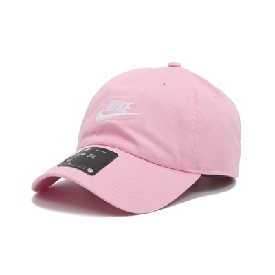 Nike 棒球帽 Club Futura 老帽 粉紅 白 帽子 刺繡 復古 男女款 可調式 FB5368-690
