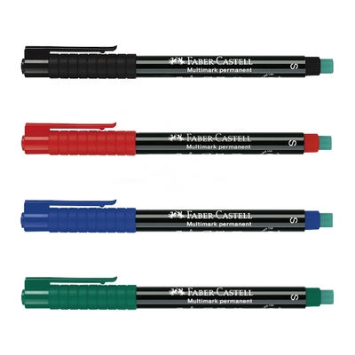 【Faber-Castell】輝柏 全能油性萬用筆 S 黑/藍/紅/綠色10支入/ 盒 152399/152351/152321/152363