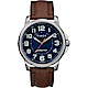 TIMEX 天美時 遠征系列 探險手錶-藍x咖啡色錶帶/40mm product thumbnail 1