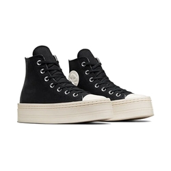 【CONVERSE】 CTAS MODERN LIFT HI BLACK/BLACK/EGRET 高筒 帆布鞋 運動鞋 女 - A06141C