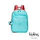 Kipling 糖果色調薄荷綠撞色雙層拉鍊後背包-SEOUL AIR S product thumbnail 1