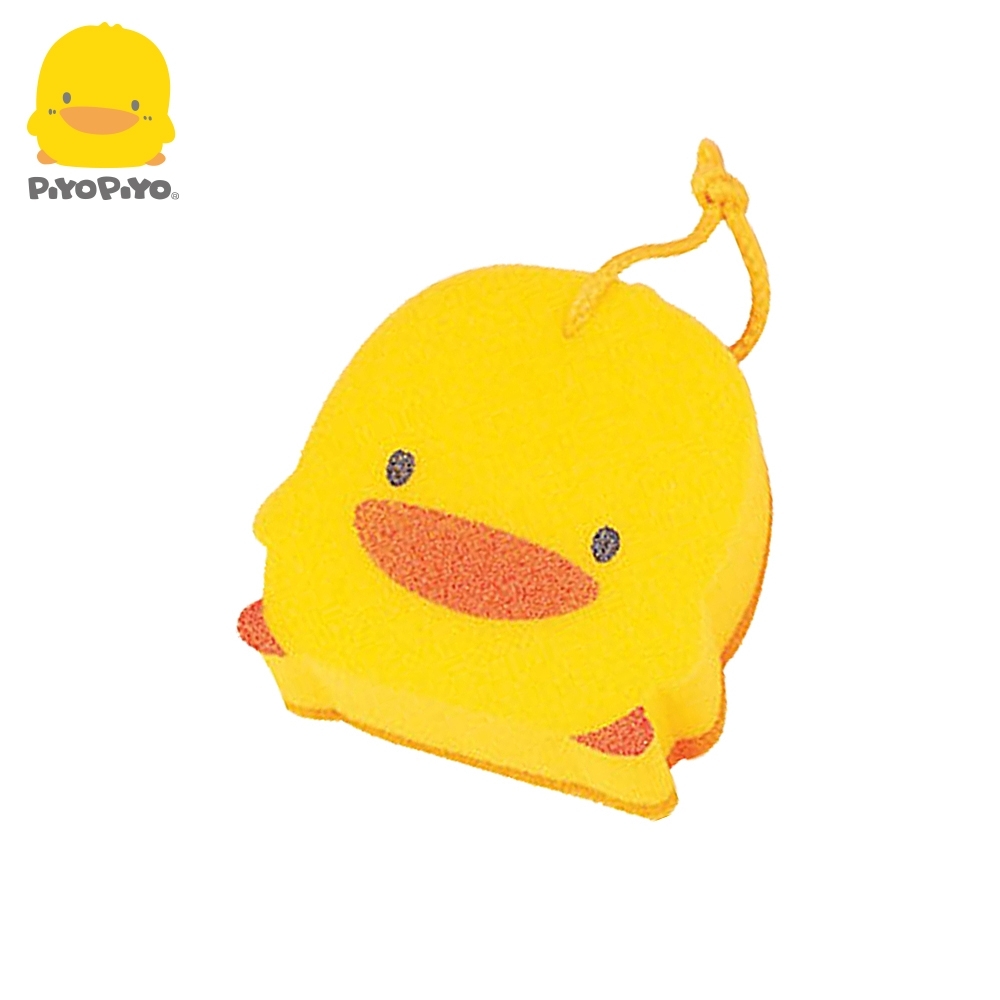 【任選】黃色小鴨《PiyoPiyo》造型雙層沐浴海綿