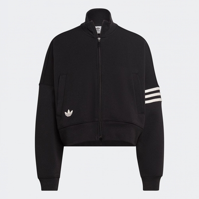 adidas 外套 女款 運動外套 三葉草 TRACKTOP 黑 IB7317