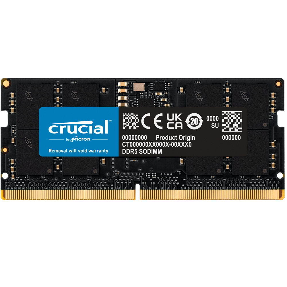 Micron Crucial NB-DDR5 4800/ 16G 筆記型RAM 內建PMIC電源管理晶片