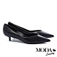 低跟鞋 MODA Luxury 極簡時尚品味羊皮尖頭低跟鞋－黑 product thumbnail 1